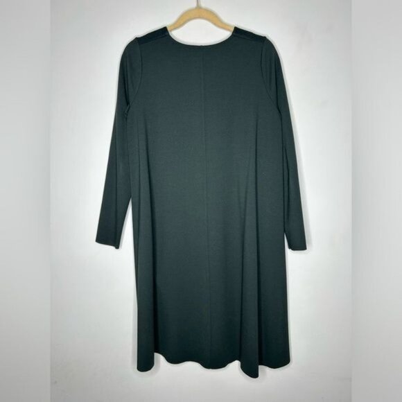 COS Women's‎ Wool Contrast Panel Front Green  Jersey Knit Dress Size M - Picture 4 of 10